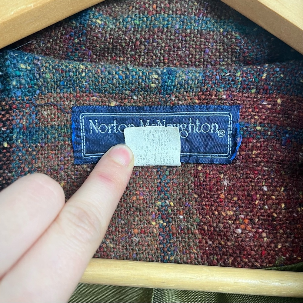 Norton McNaughton Vintage Wool Plaid Jacket - Picture 4 of 8